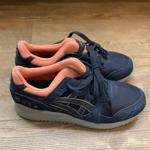 Asics Navy Blue Gray Gel Lyte III Women’s